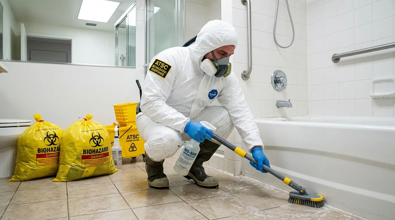 Decontamination equipment deployed for Blood Cleanup in Clayton